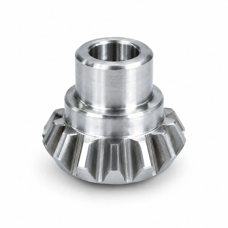 Precisie CNC-gefreesd recht kegeltandwiel met naaf